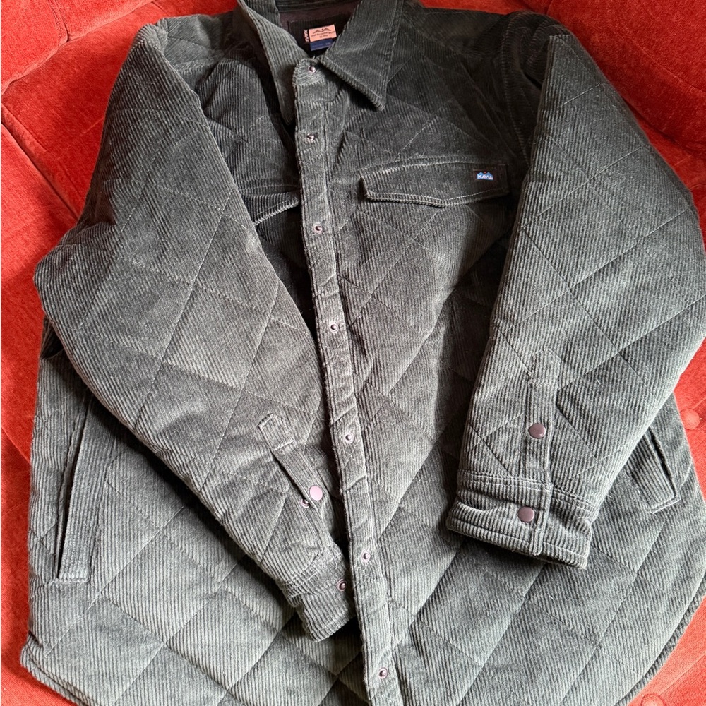 Kavu Olive Corduroy Shirt Jacket